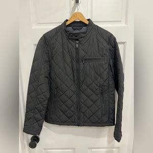Men’s Zara black quilted jacket sz medium